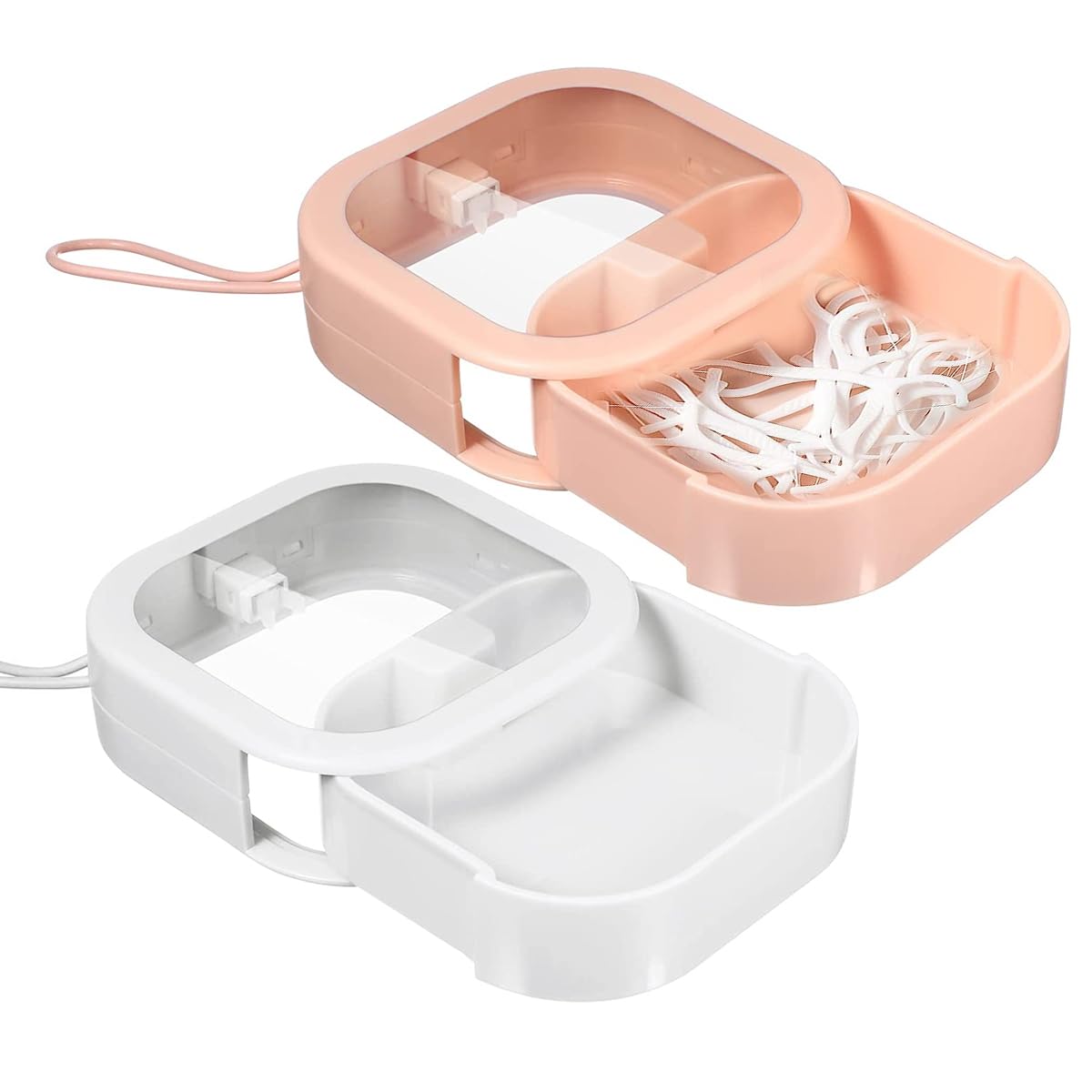 MAYCREATE 2pcs Accessories Organizer Box Travel Transparent Organizer Case for Rings, Hair Clips, Bobby Pins, Makeup Accessories, Cotton Swab, Hair Ties, Hair Accessory Organizer Case MAYCREATE 2pcs Accessories Organizer Box Travel Transparent Organizer Case for Rings, Hair Clips, Bobby Pins, Makeup Accessories, Cotton Swab, Hair Ties, Hair Accessory Organizer Case